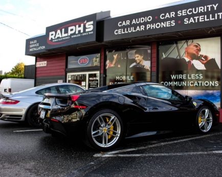 2016 Ferrari 488 Laser and Radar Detector Upgrade - Ralphs Radio Ltd.